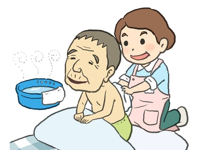 介護でからだ拭き