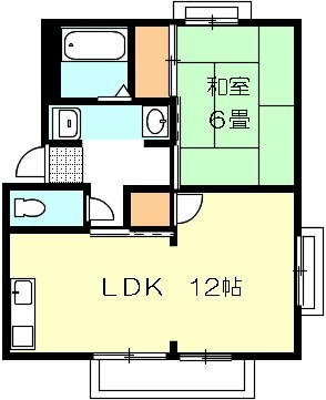 間取図（カルダン 201号室）